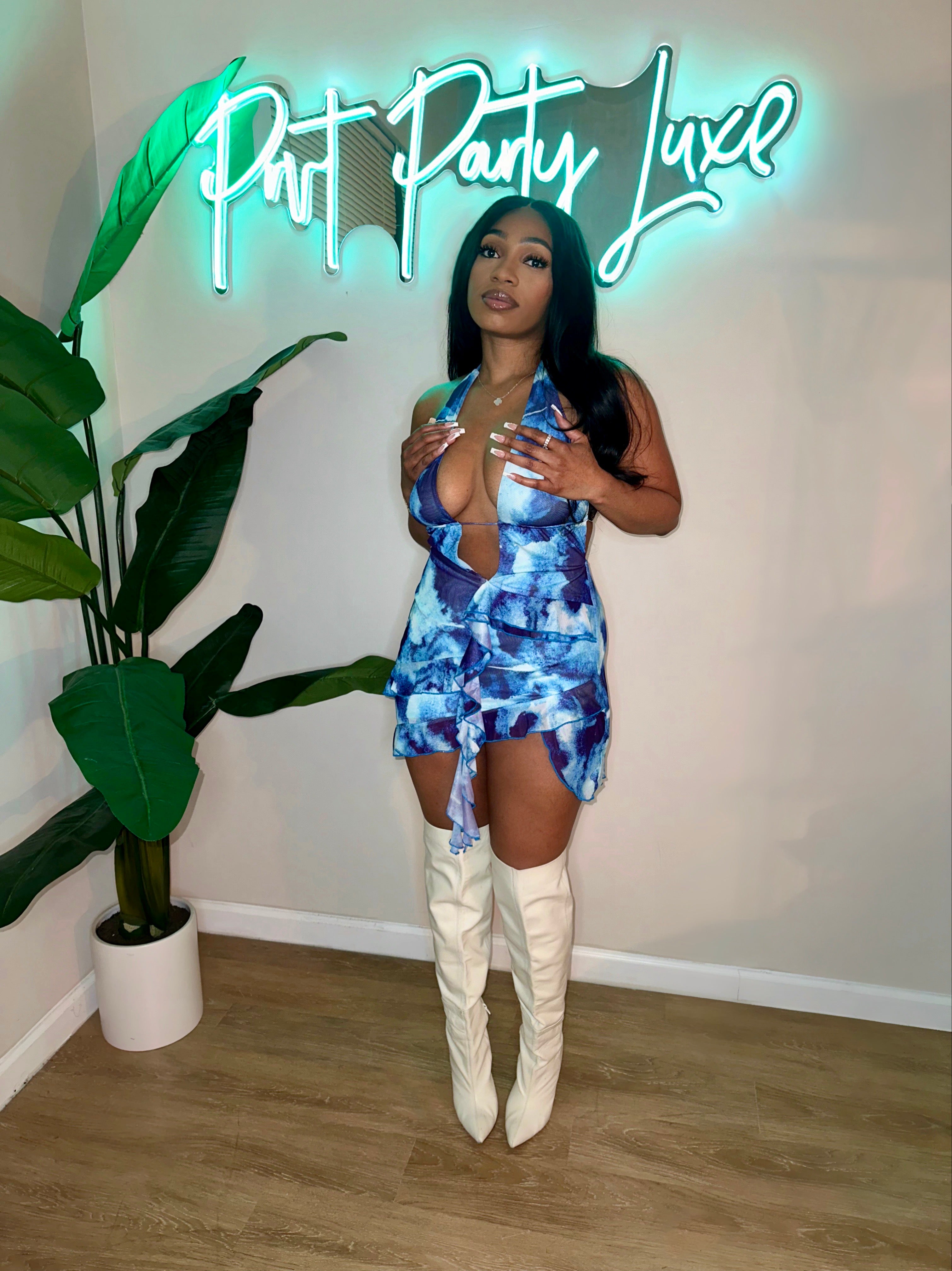 Blue Crush Dress PRVT Party Luxe Blue Crush Dress PRVT Party Luxe