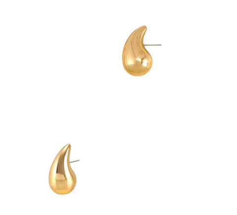 Tear Drop Earrings (Gold)